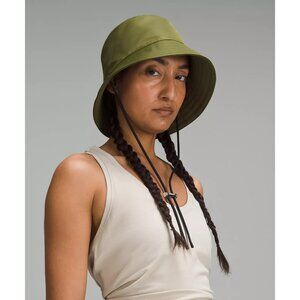 LULULEMON Unisex Olive Green Nylon Bucket Hat Sz M/L NEW with tags